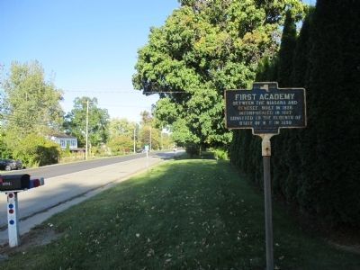 First Academy Marker - Eastward. Click for full size. First Academy Marker - Eastward image. Click for full size.