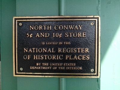 North Conway 5¢ and 10¢ Store Marker image. Click for full size.