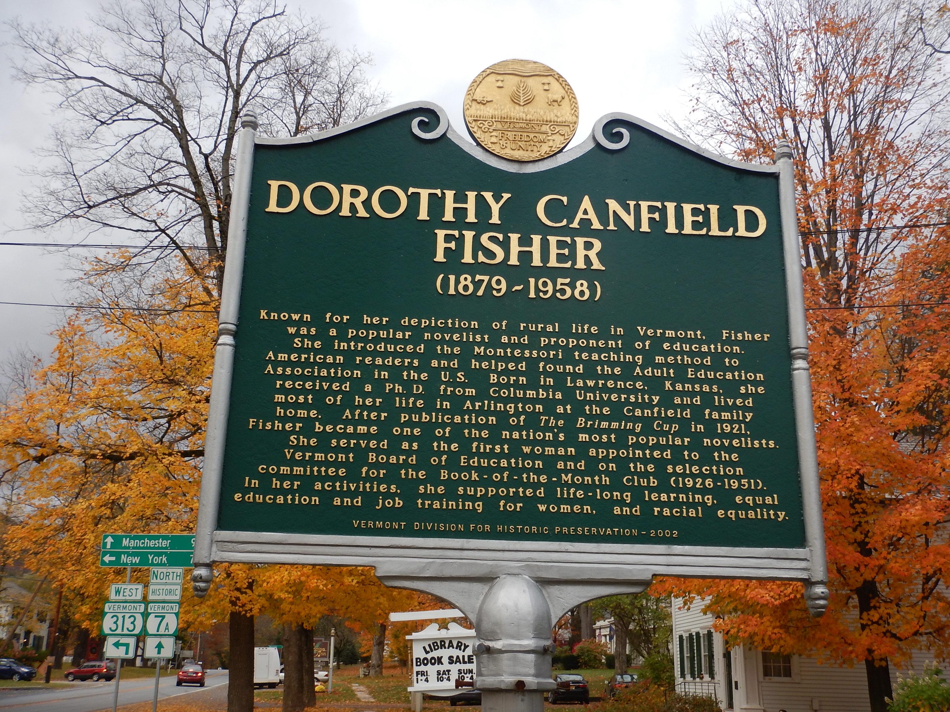 Dorothy Canfield Fisher Marker