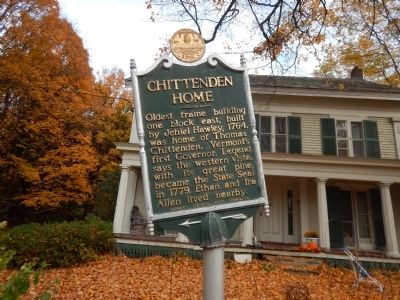 Chittenden Home Marker image. Click for full size.