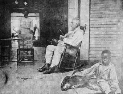 James Monroe Smith Sitting on His Veranda image. Click for full size.
