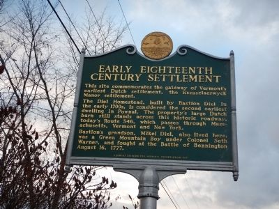 Early Eighteenth Century Settlement Marker image. Click for full size.