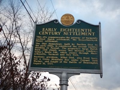 Early Eighteenth Century Settlement Marker. Click for full size. Early Eighteenth Century Settlement Marker image. Click for full size.