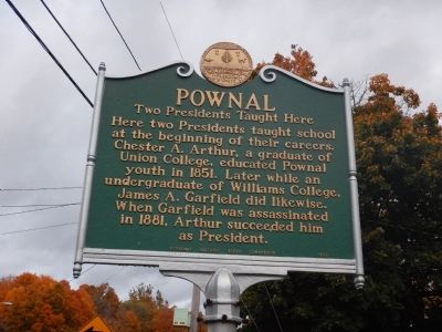 Pownal Marker image. Click for full size.