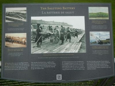 The Saluting Battery / La batterie de salut Marker image. Click for full size.