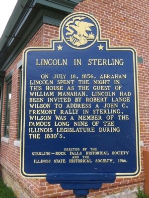 Lincoln in Sterling Marker image. Click for full size.