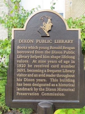 Dixon Public Library Marker image. Click for full size.