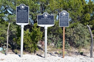 Cotton Production in Runnels County, Ranger Peak, and Ranger Campsite Markers image. Click for full size.