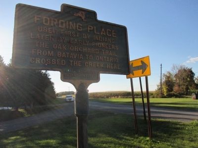 Fording Place Marker - Westward image. Click for full size.