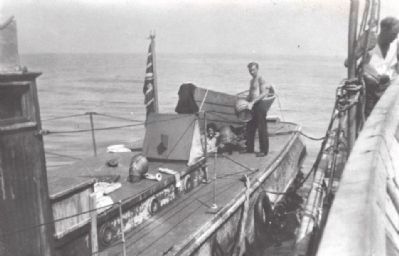 Transferring cargo to a rum runner.. Click for full size. Transferring cargo to a rum runner. image. Click for full size.