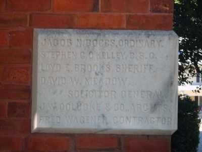 Cornerstone of the Madison County Courthouse image. Click for full size.