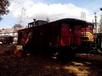 Caboose B&M 104391 and Marker. Click for full size. Caboose B&M 104391 and Marker image. Click for full size.
