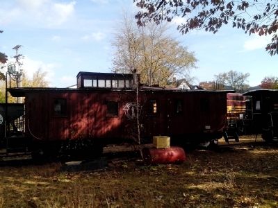 Caboose B&M 104391 and Marker. Click for full size. Caboose B&M 104391 and Marker image. Click for full size.