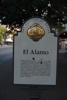 El Alamo Marker image. Click for full size.