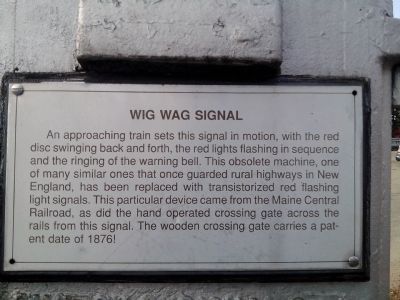 Wig Wag Signal Marker image. Click for full size.