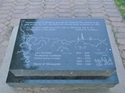 Hubert H. Humphrey Tablet image. Click for full size.