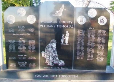 Morrison County Veterans Memorial Honor Rolls image. Click for full size.