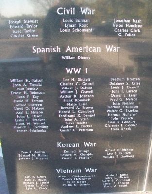 Morrison County Veterans Memorial Honor Roll image. Click for full size.