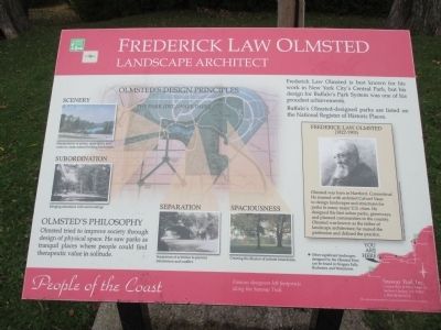 Frederick Law Olmsted Marker image. Click for full size.