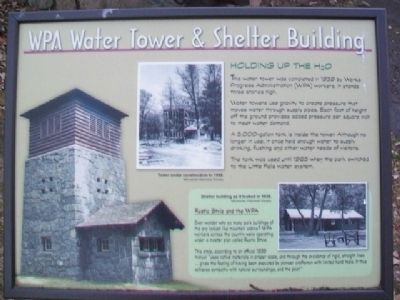 WPA Water Tower & Shelter Building Marker image. Click for full size.