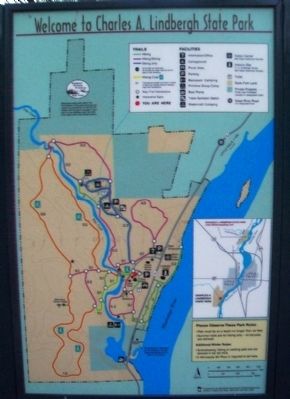 Charles A. Lindbergh State Park Marker image. Click for full size.