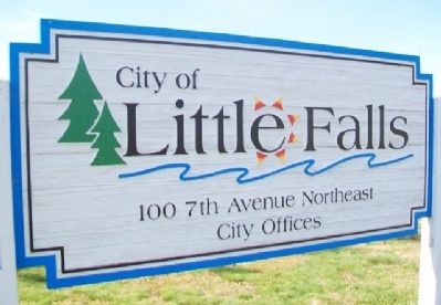 Little Falls City Hall Sign image. Click for full size.