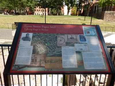 Front Street Paper Mill Marker image. Click for full size.