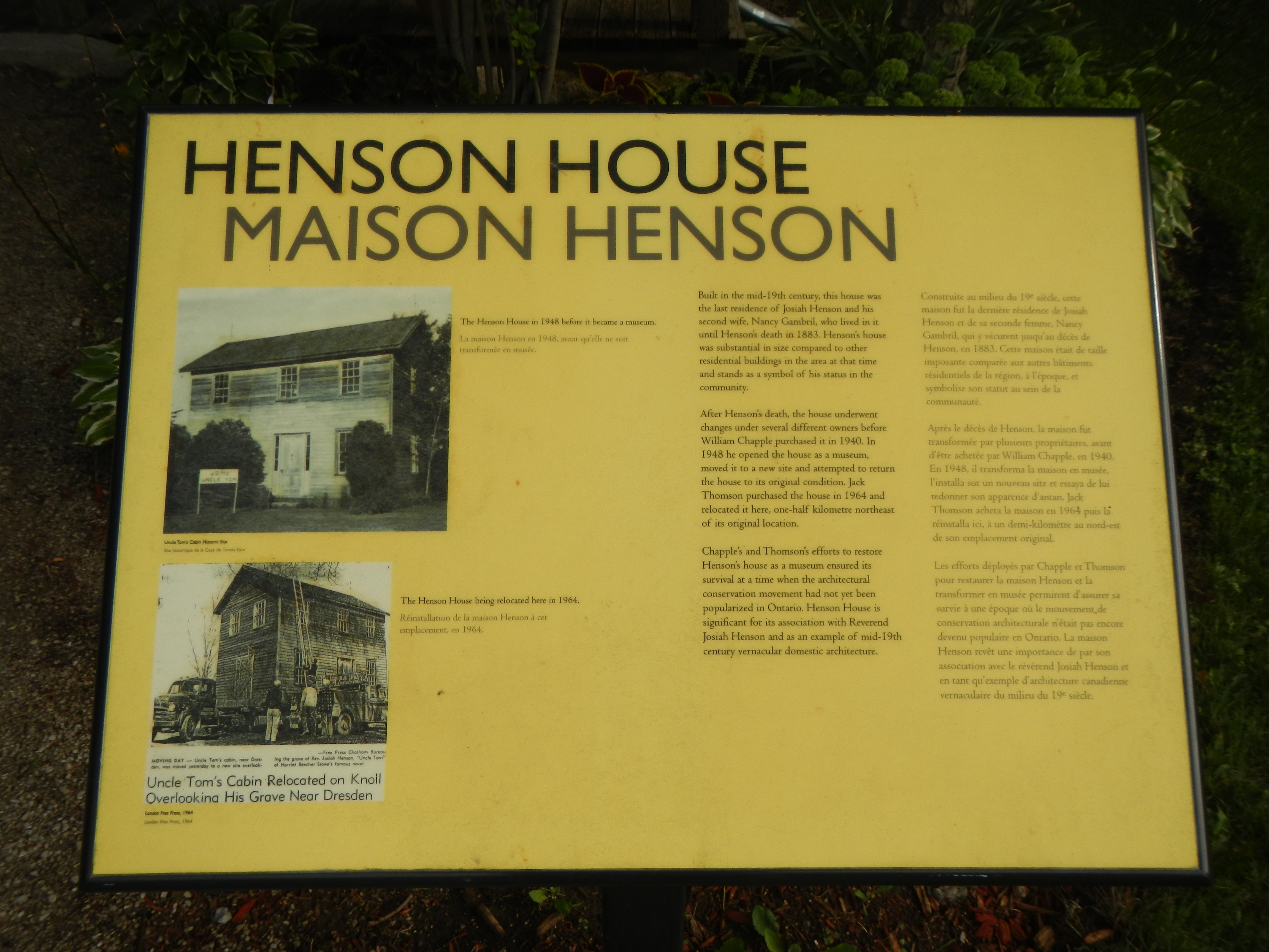 Henson House Marker
