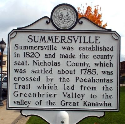 Summersville Marker image. Click for full size.