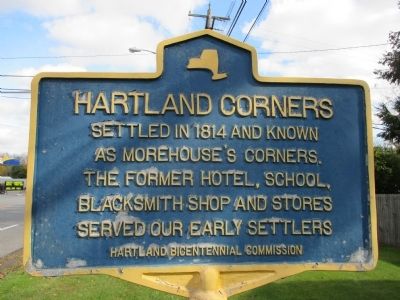 Hartland Corners Marker image. Click for full size.