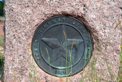 Example of Medallion Plate That May Be<br>Missing From Front of Marker image. Click for full size.