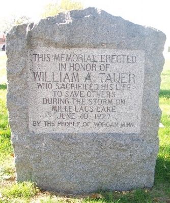 William A. Tauer Marker. Click for full size. William A. Tauer Marker image. Click for full size.