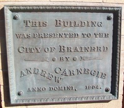 Carnegie Library Marker image. Click for full size.