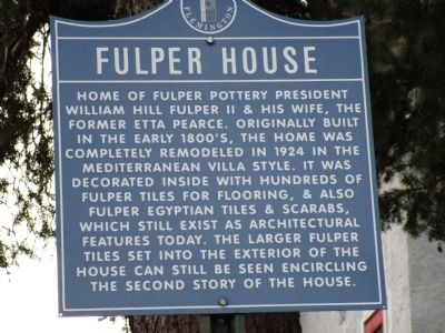Fulper House Marker image. Click for full size.