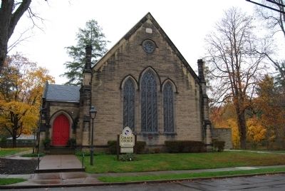 Shields Presbyterian Church & Marker image. Click for full size.