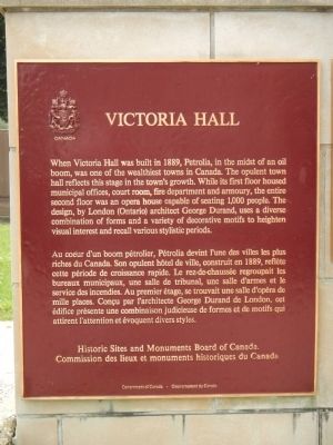 Victoria Hall Marker image. Click for full size.