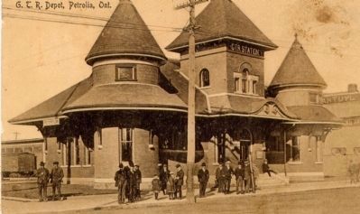 The Grand Trunk Railway Station, today's library. image. Click for full size.