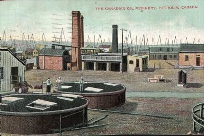 The Canadian Oil Refinery, Petrolia, Canada image. Click for full size.