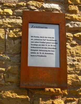 Tithe Tower Marker. Click for full size. Tithe Tower Marker image. Click for full size.