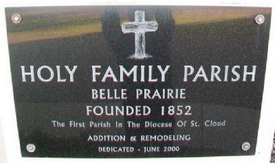 Holy Family Parish Marker image. Click for full size.