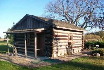 Log Cabin and Markers. Click for full size. Log Cabin and Markers image. Click for full size.