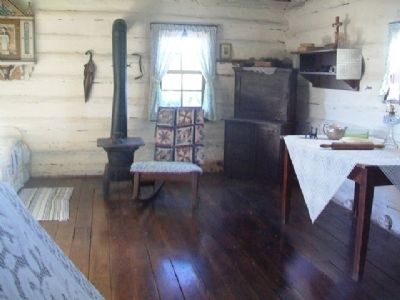Log Cabin Interior. Click for full size. Log Cabin Interior image. Click for full size.