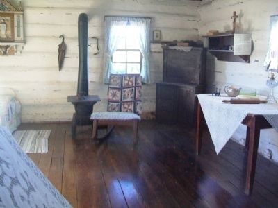 Log Cabin Interior image. Click for full size.