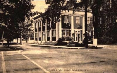<i>Flemington Public Library, Flemington, N.J.</i> - Historical Postcard image. Click for full size.