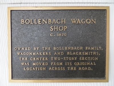 Bollenbach Wagon Shop Marker image. Click for full size.
