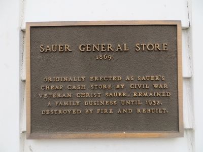 Sauer General Store Marker image. Click for full size.