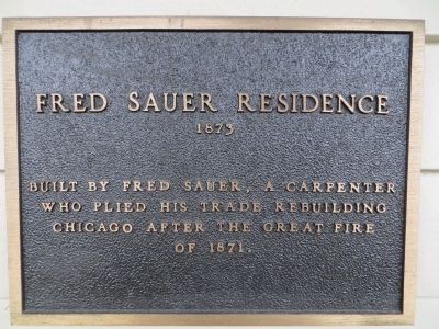 Fred Sauer Residence Marker image. Click for full size.