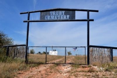 Truby Cemetery Entrance image. Click for full size.
