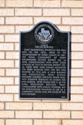 Site of Truby School Marker image. Click for full size.