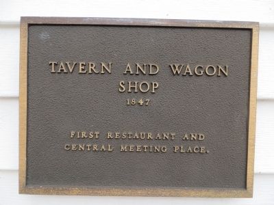 Tavern and Wagon Shop Marker image. Click for full size.